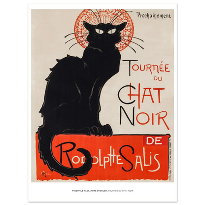 "Tournée du Chat Noir" von Théophile Alexandre Steinlen, Hochwertiger Kunstdruck,  21x29.7 cm / 8x12"-A3 (29.7 x 42  cm)-45x60 cm / 18x24″-50x70 cm / 20x28″-60x80 cm / 24x32″-70x100 cm / 28x40″,  Printree.ch