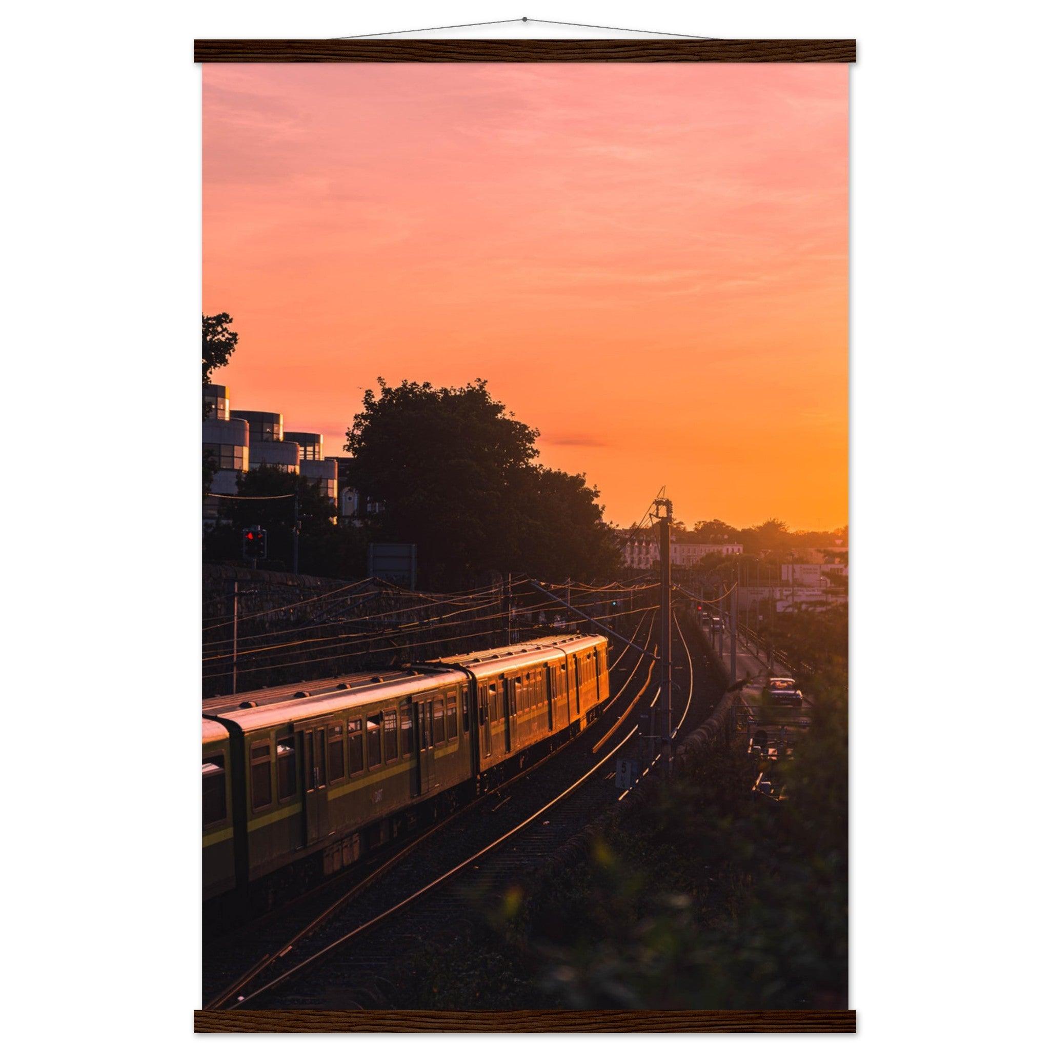 Abendsonne Zug in Dublin - Printree.ch Abendsonne, Bahnhof, Dublin, Eisenbahn, Foto, Fotografie, Irland, Reise, Reisen, Sonnenuntergang, Stadtlandschaft, unsplash, Verkehrsmittel, Zug, öffentlicher Verkehr