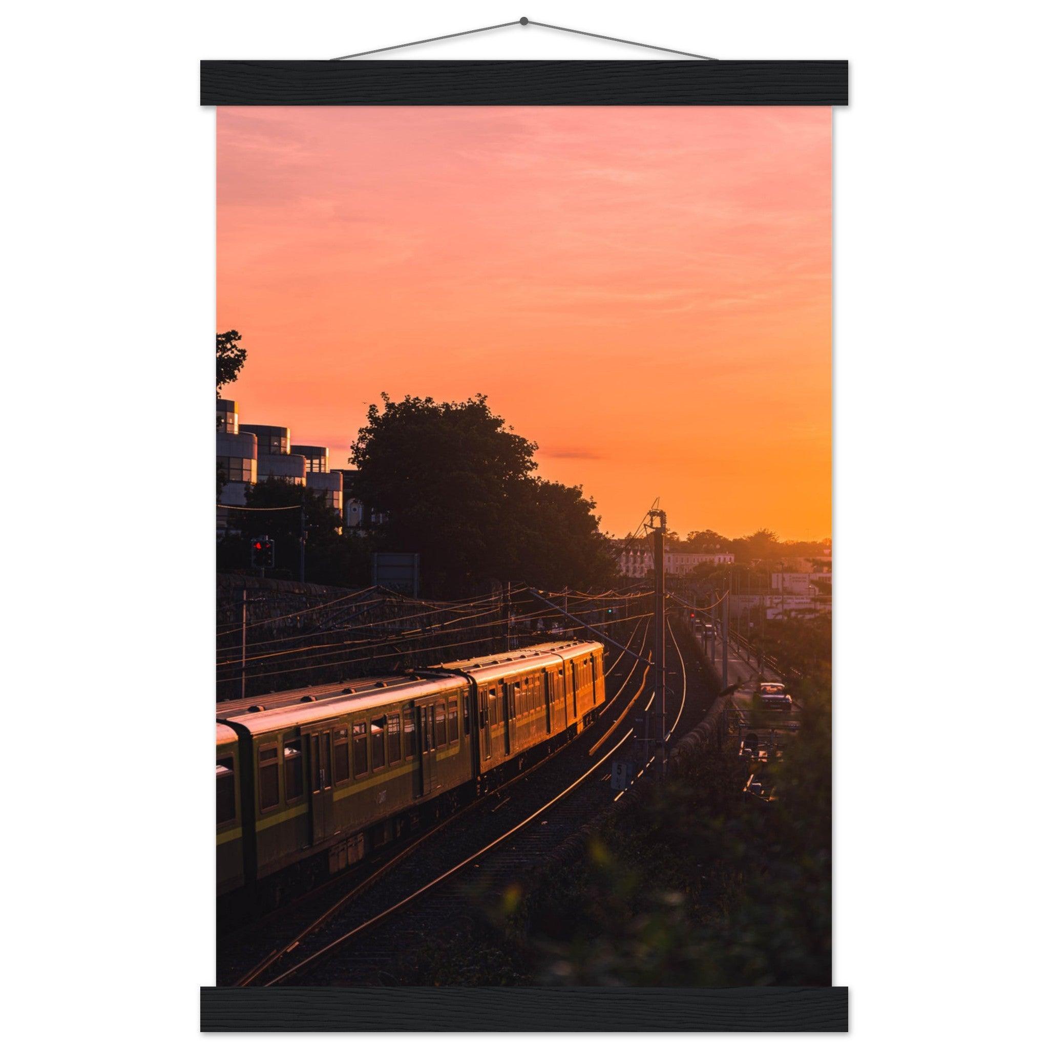 Abendsonne Zug in Dublin - Printree.ch Abendsonne, Bahnhof, Dublin, Eisenbahn, Foto, Fotografie, Irland, Reise, Reisen, Sonnenuntergang, Stadtlandschaft, unsplash, Verkehrsmittel, Zug, öffentlicher Verkehr