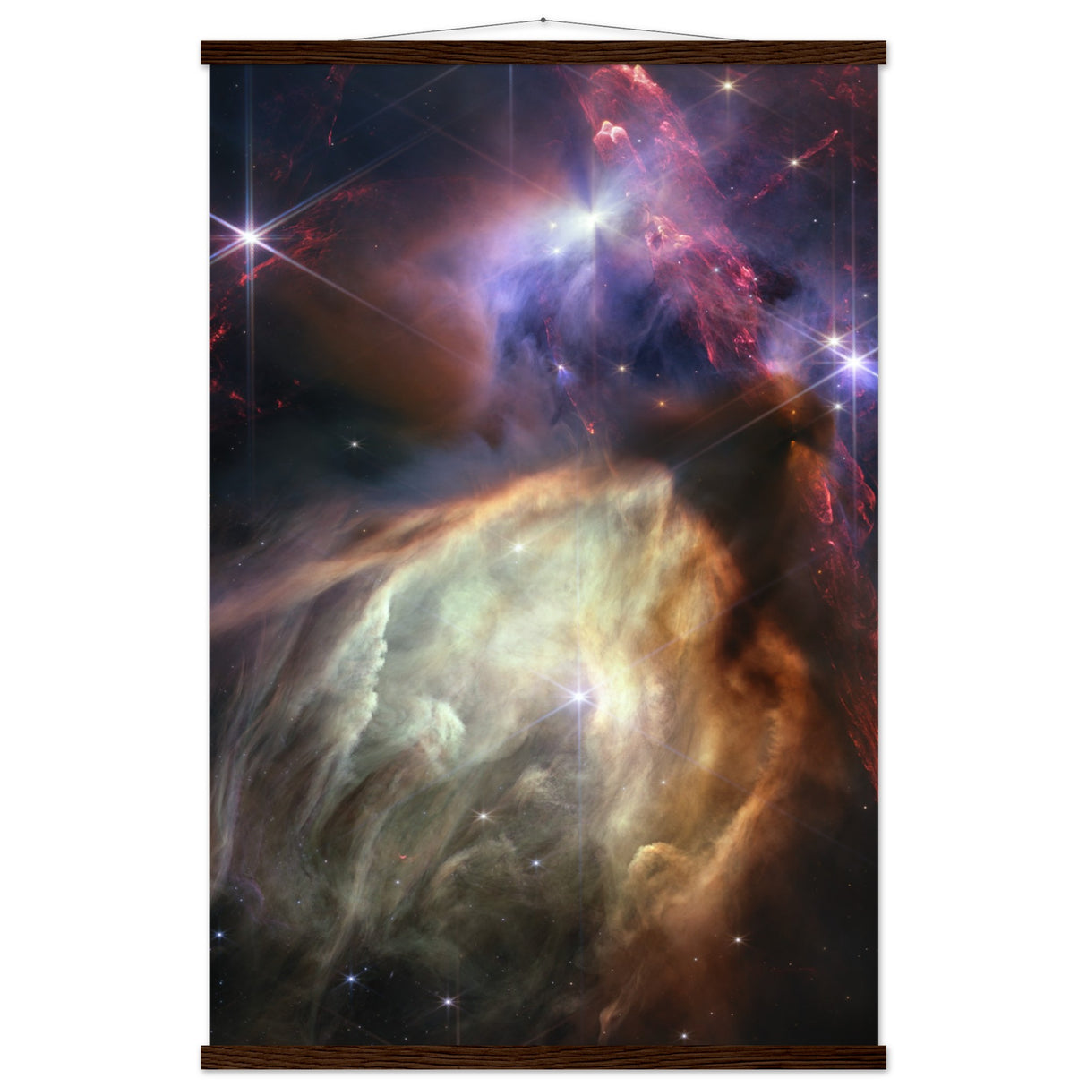 Sterngeburt im Rho Ophiuchi Wolkenkomplex (NIRCam Image)