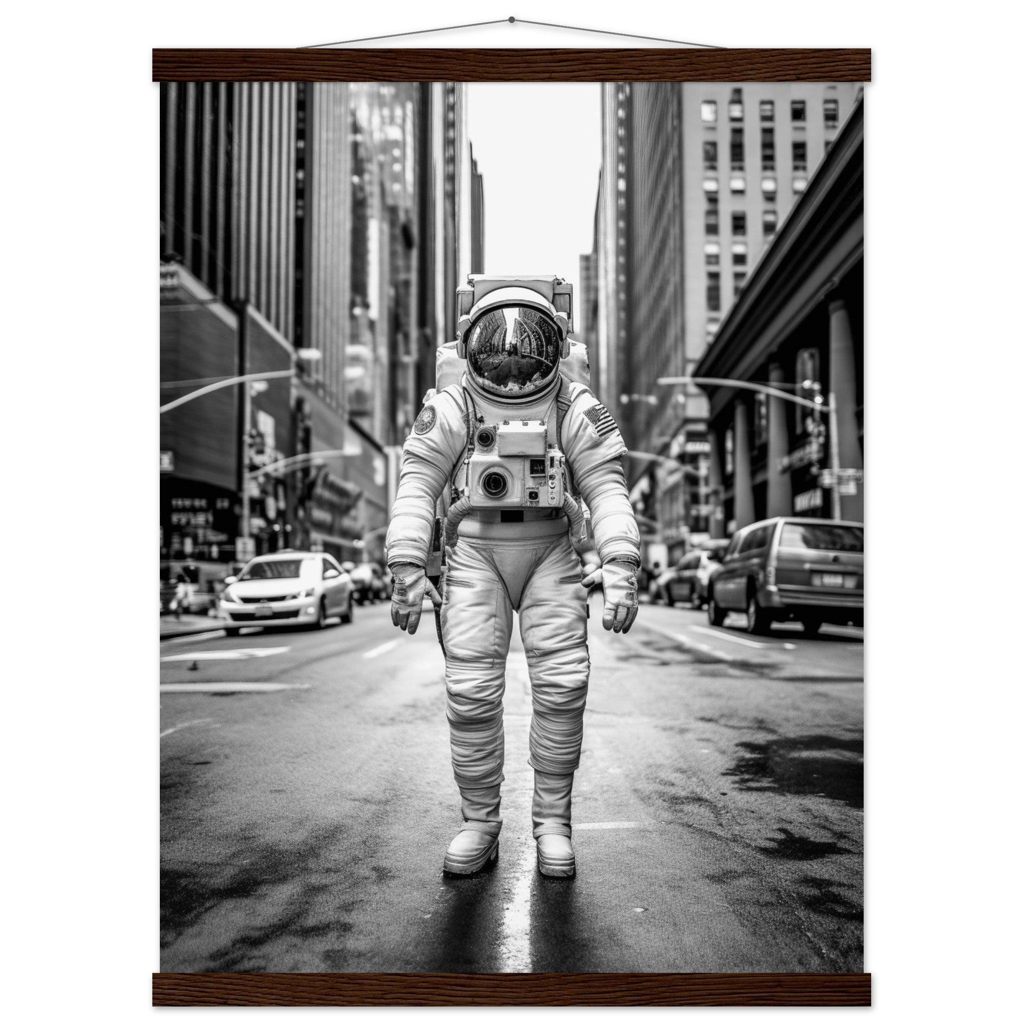 Astronaut 5th Avenue - Printree.ch AI, Andri Hofmann, Poster, Raumfahrt