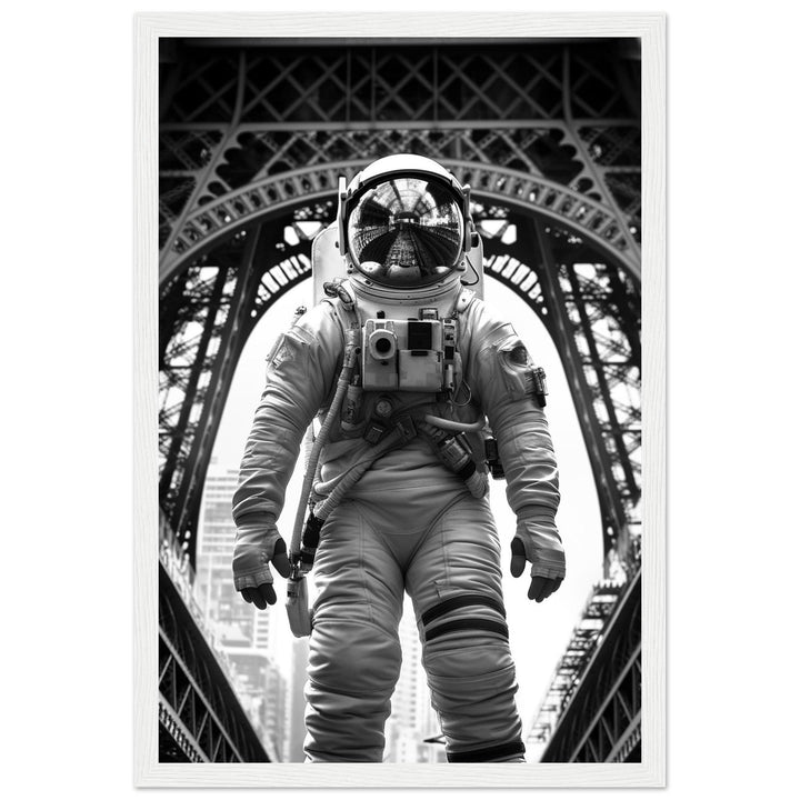 Astronaut Eiffelturm - Printree.ch AI, Andri Hofmann, Poster, Raumfahrt