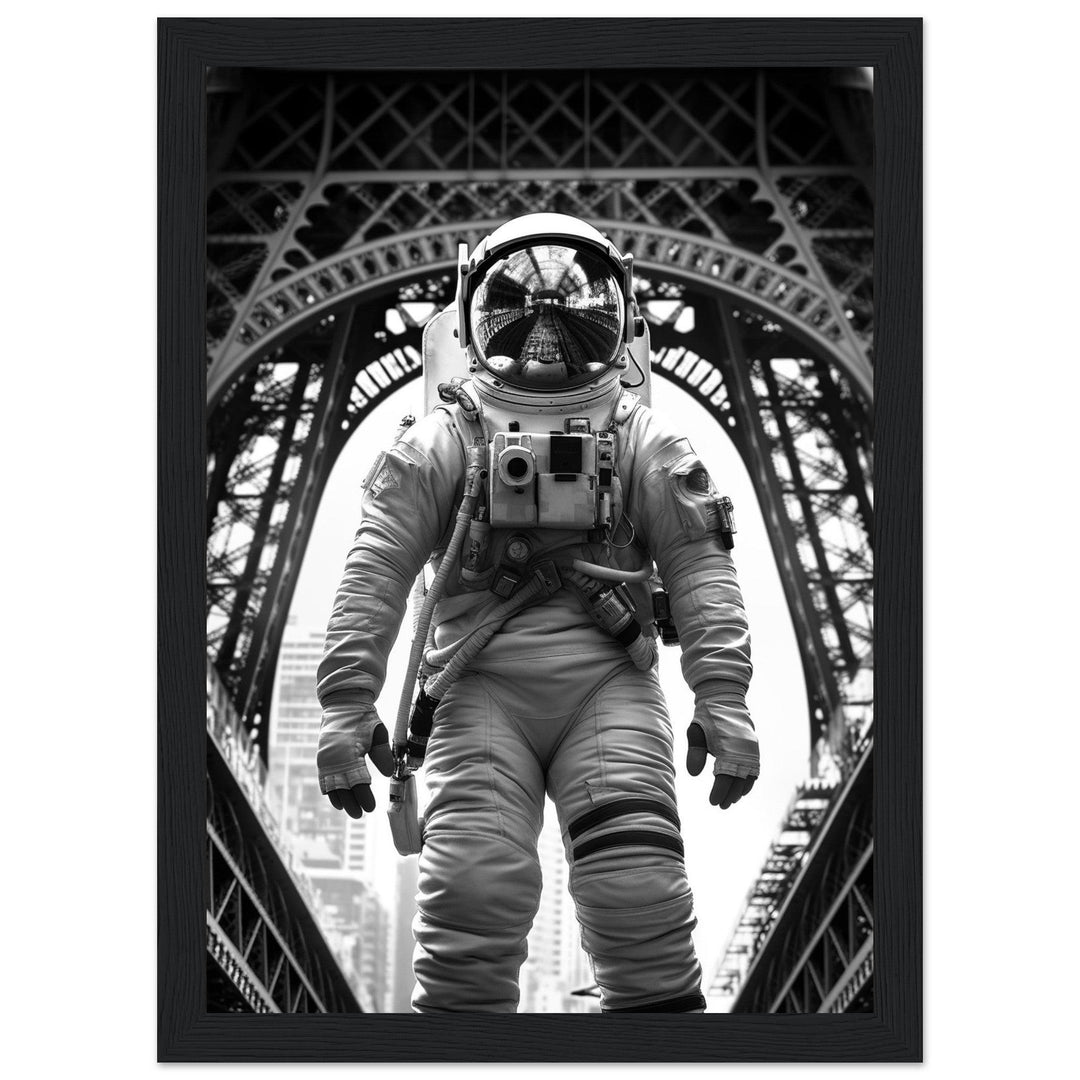 Astronaut Eiffelturm - Printree.ch AI, Andri Hofmann, Poster, Raumfahrt