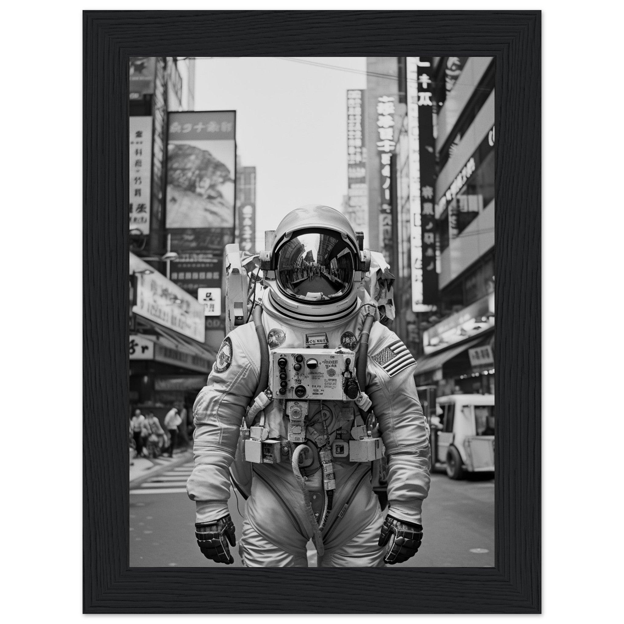 Astronaut Japan - Printree.ch AI, Andri Hofmann, Poster, Raumfahrt