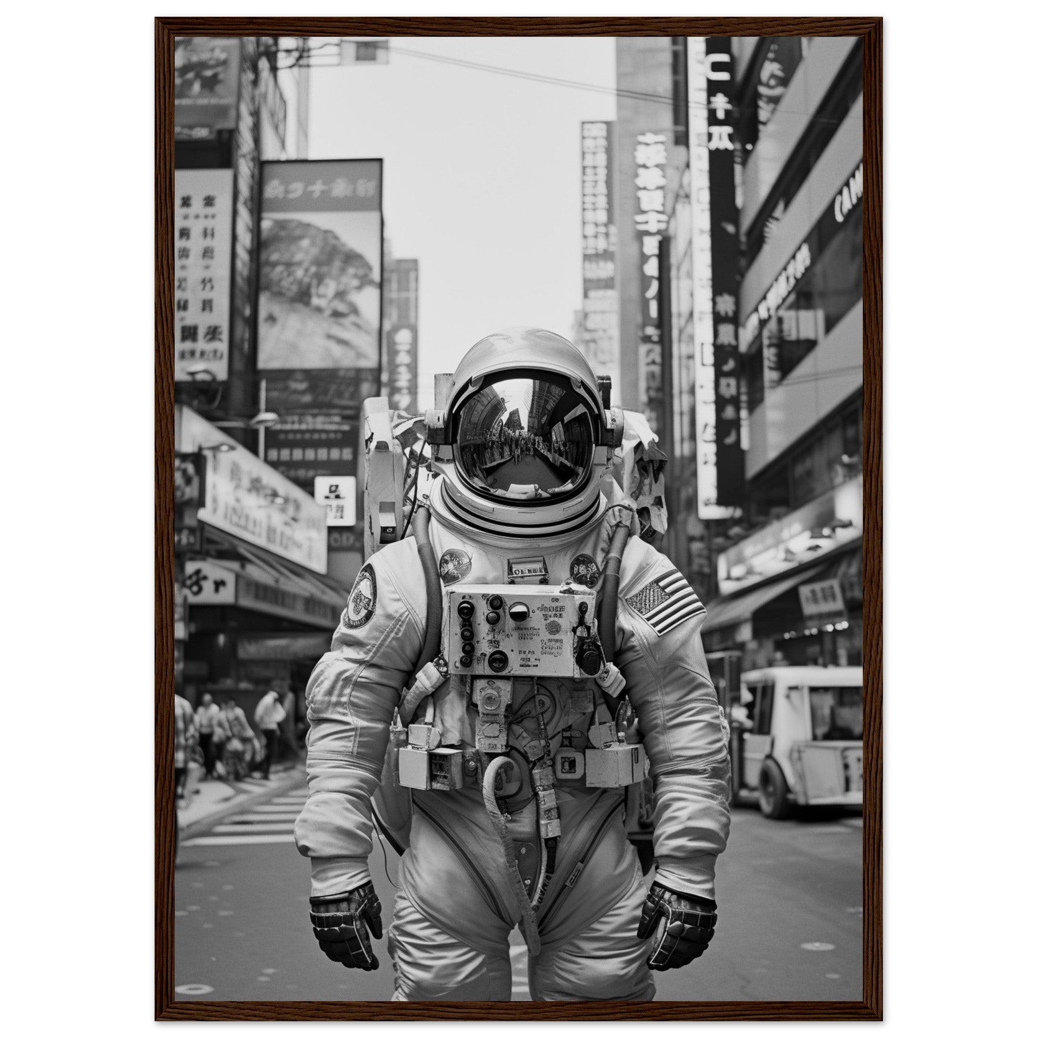 Astronaut Japan - Printree.ch AI, Andri Hofmann, Poster, Raumfahrt