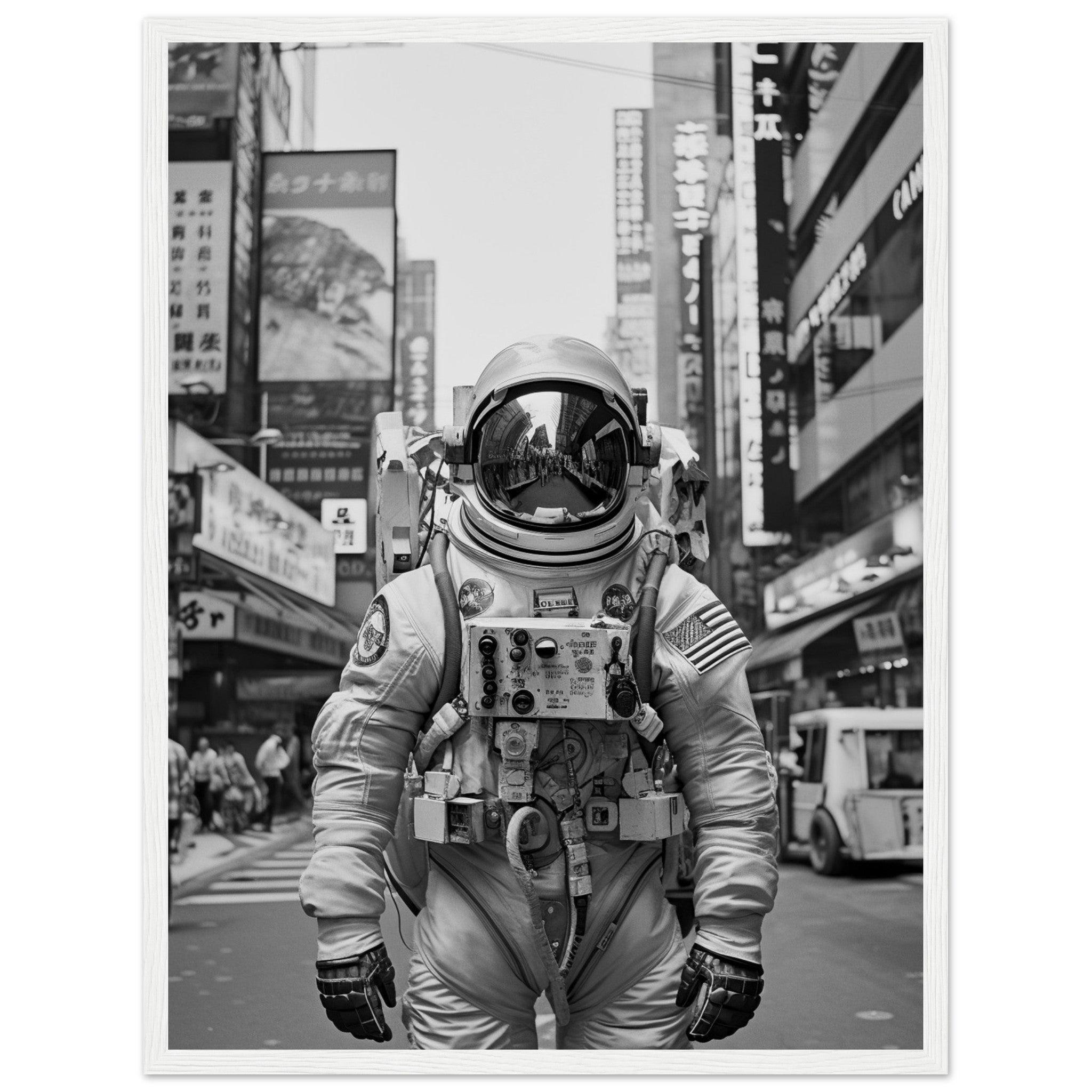 Astronaut Japan - Printree.ch AI, Andri Hofmann, Poster, Raumfahrt