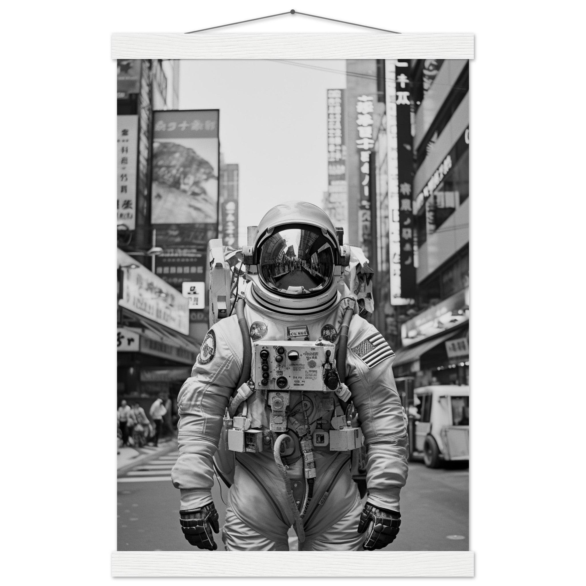 Astronaut Japan - Printree.ch AI, Andri Hofmann, Poster, Raumfahrt