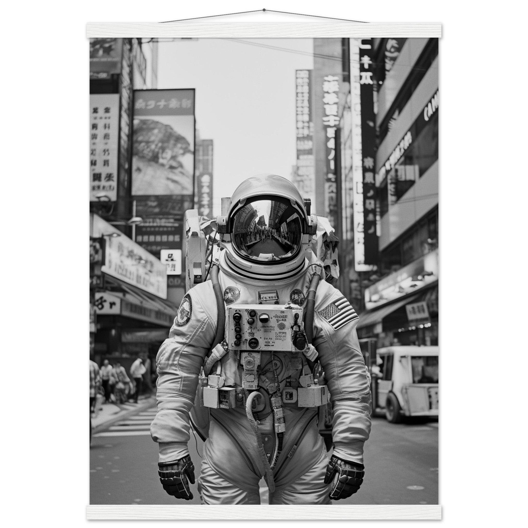 Astronaut Japan - Printree.ch AI, Andri Hofmann, Poster, Raumfahrt