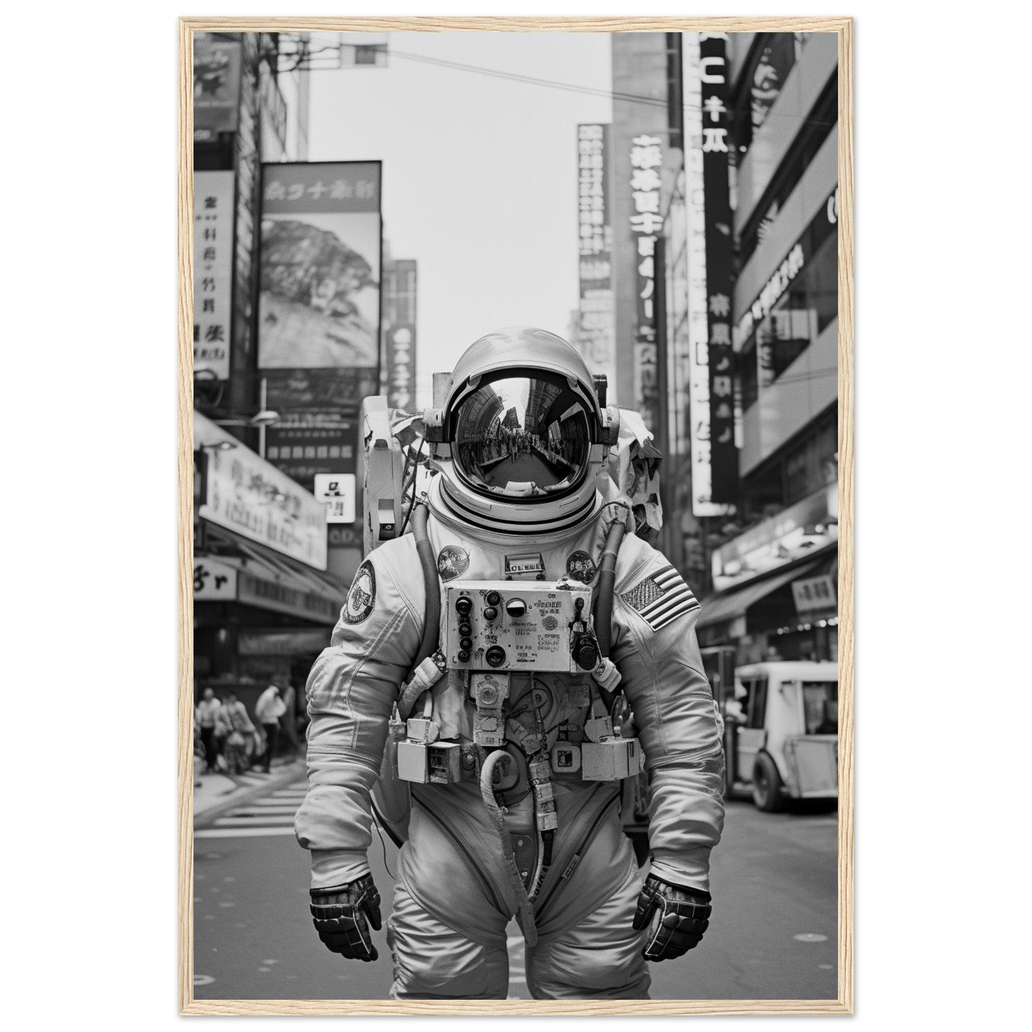 Astronaut Japan - Printree.ch AI, Andri Hofmann, Poster, Raumfahrt