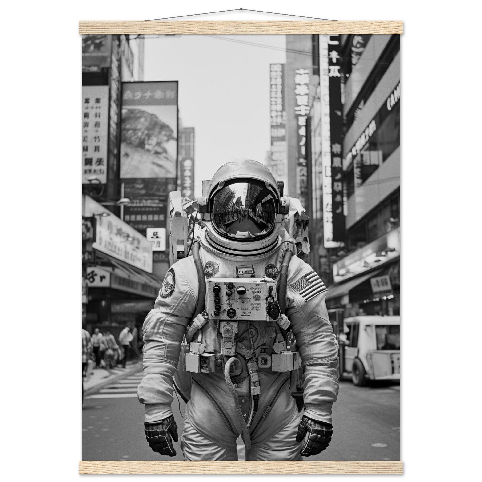 Astronaut Japan - Printree.ch AI, Andri Hofmann, Poster, Raumfahrt