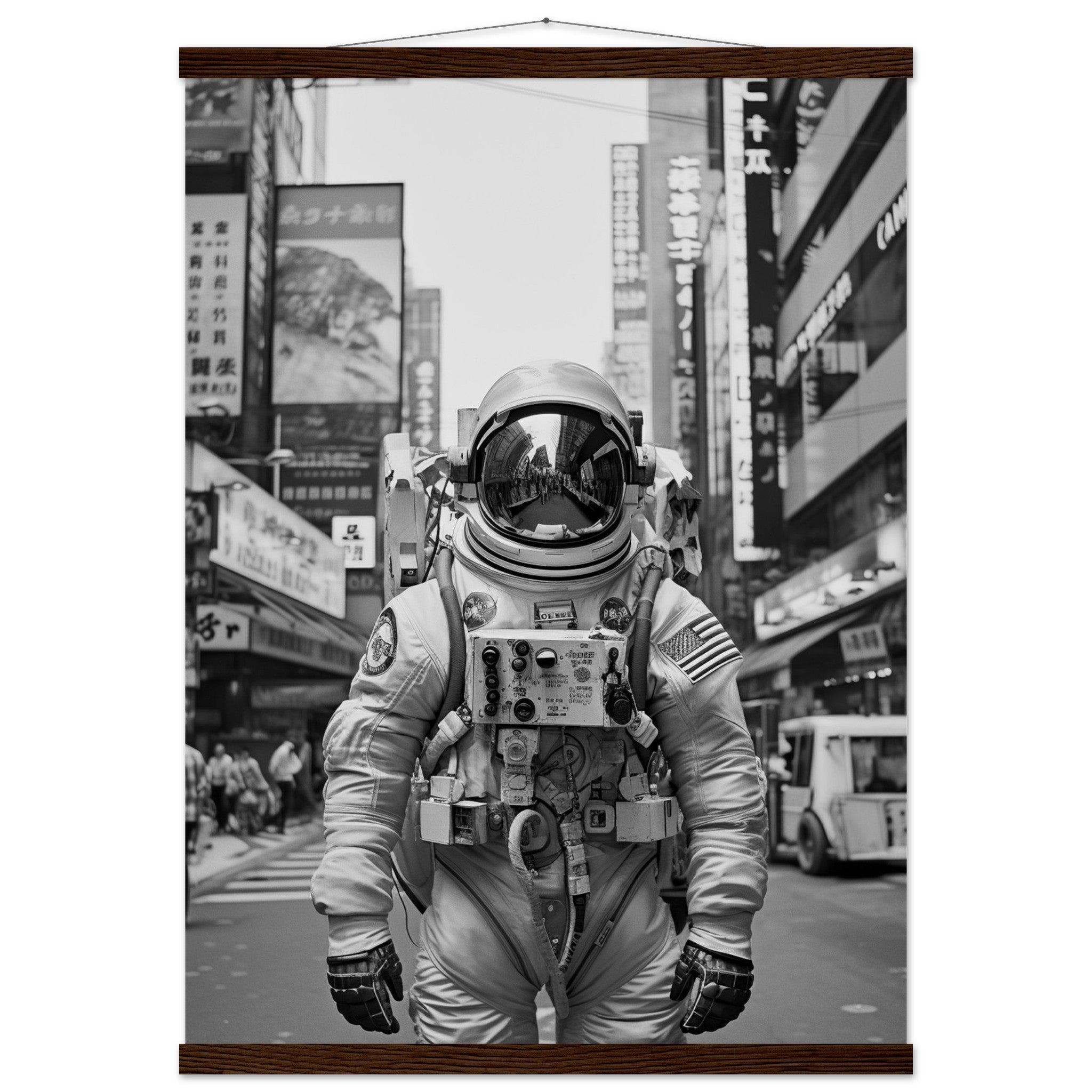 Astronaut Japan - Printree.ch AI, Andri Hofmann, Poster, Raumfahrt