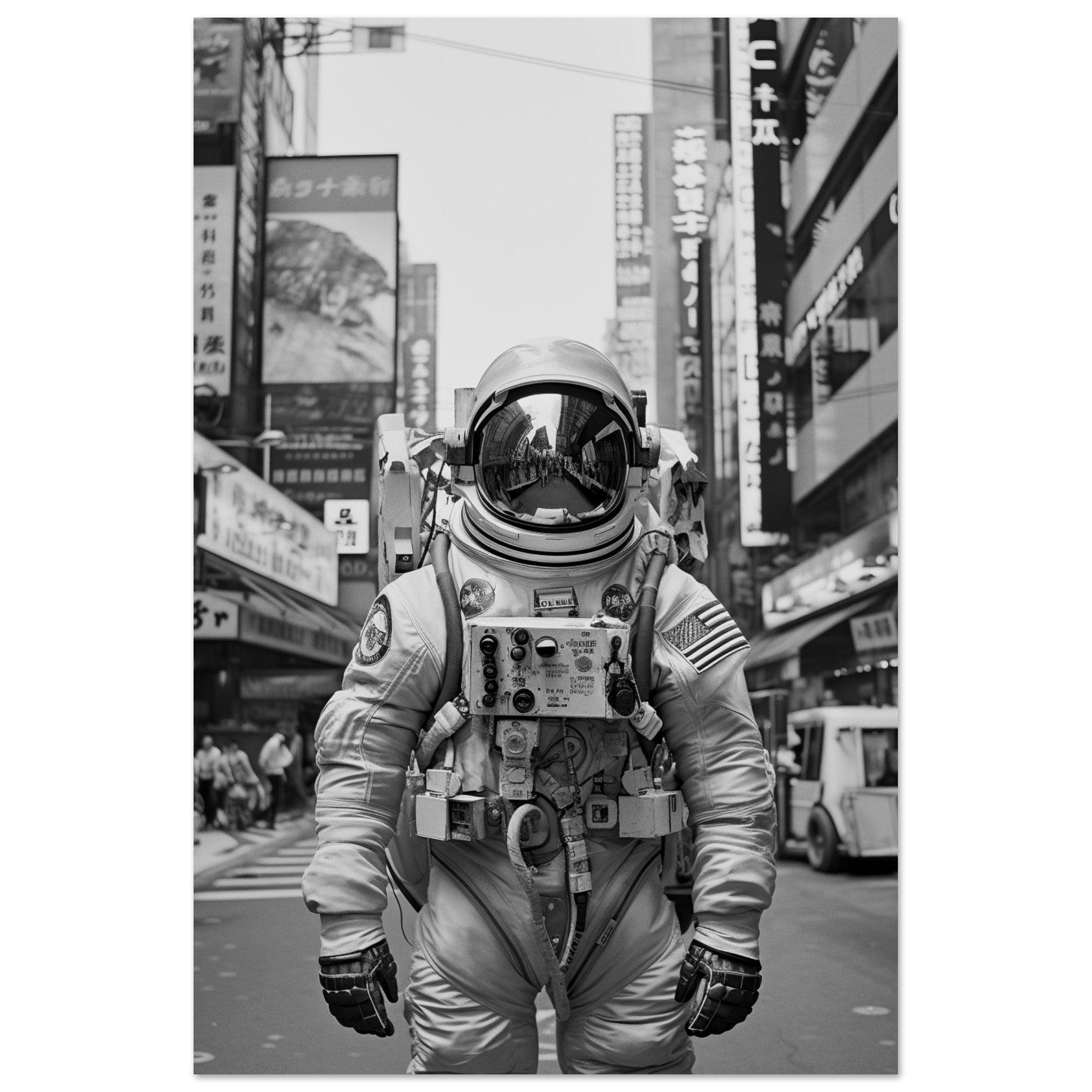 Astronaut Japan - Printree.ch AI, Andri Hofmann, Poster, Raumfahrt