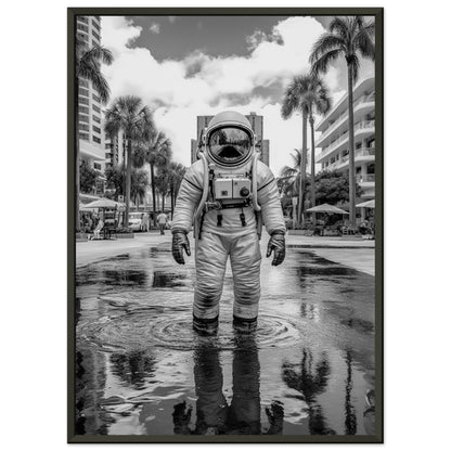 Astronaut Miami - Printree.ch AI, Andri Hofmann, Poster, Raumfahrt