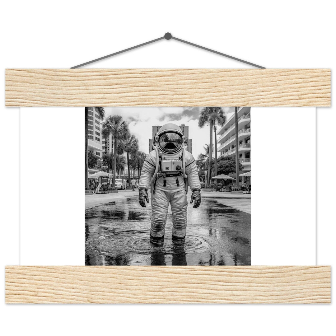 Astronaut Miami - Printree.ch AI, Andri Hofmann, Poster, Raumfahrt
