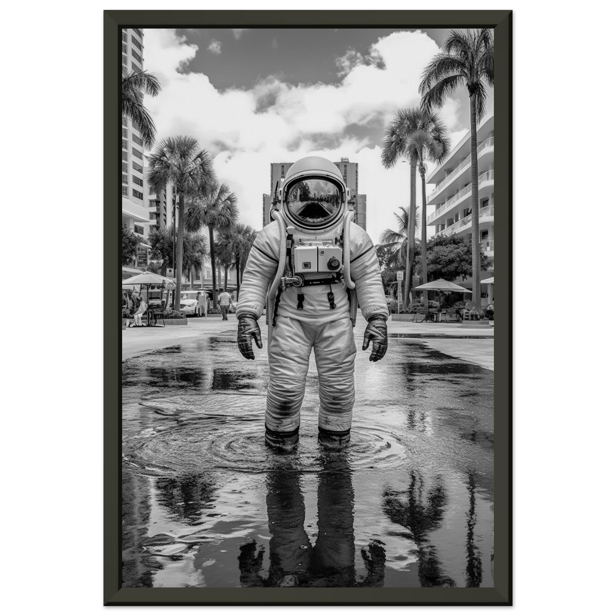 Astronaut Miami - Printree.ch AI, Andri Hofmann, Poster, Raumfahrt