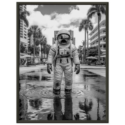 Astronaut Miami - Printree.ch AI, Andri Hofmann, Poster, Raumfahrt