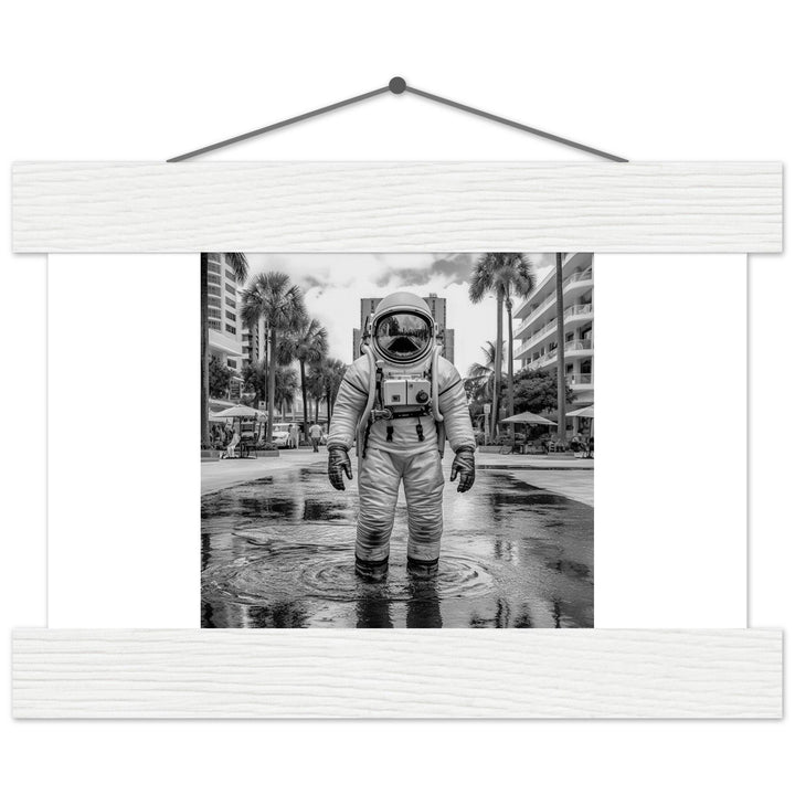 Astronaut Miami - Printree.ch AI, Andri Hofmann, Poster, Raumfahrt