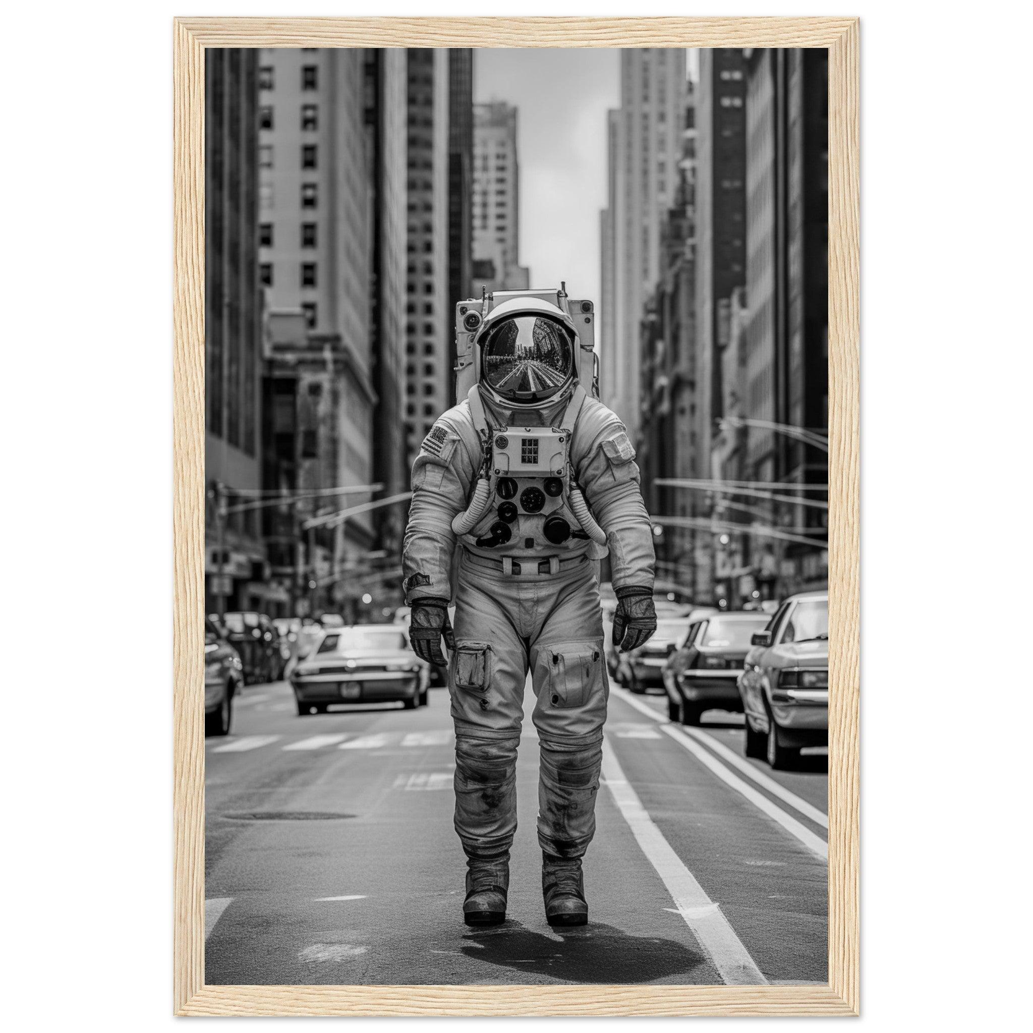 Astronaut NYC - Printree.ch AI, Andri Hofmann, Poster, Raumfahrt