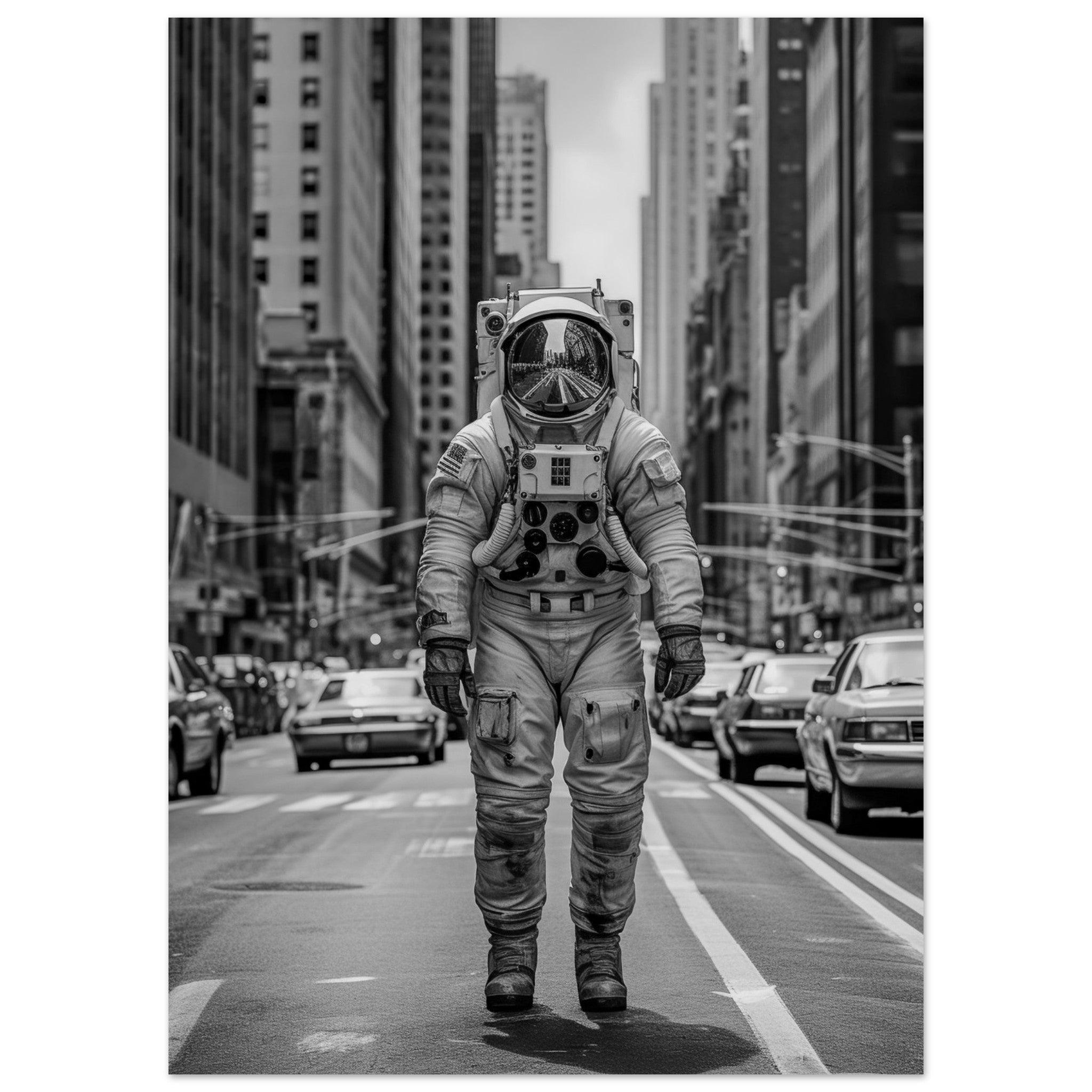 Astronaut NYC - Printree.ch AI, Andri Hofmann, Poster, Raumfahrt