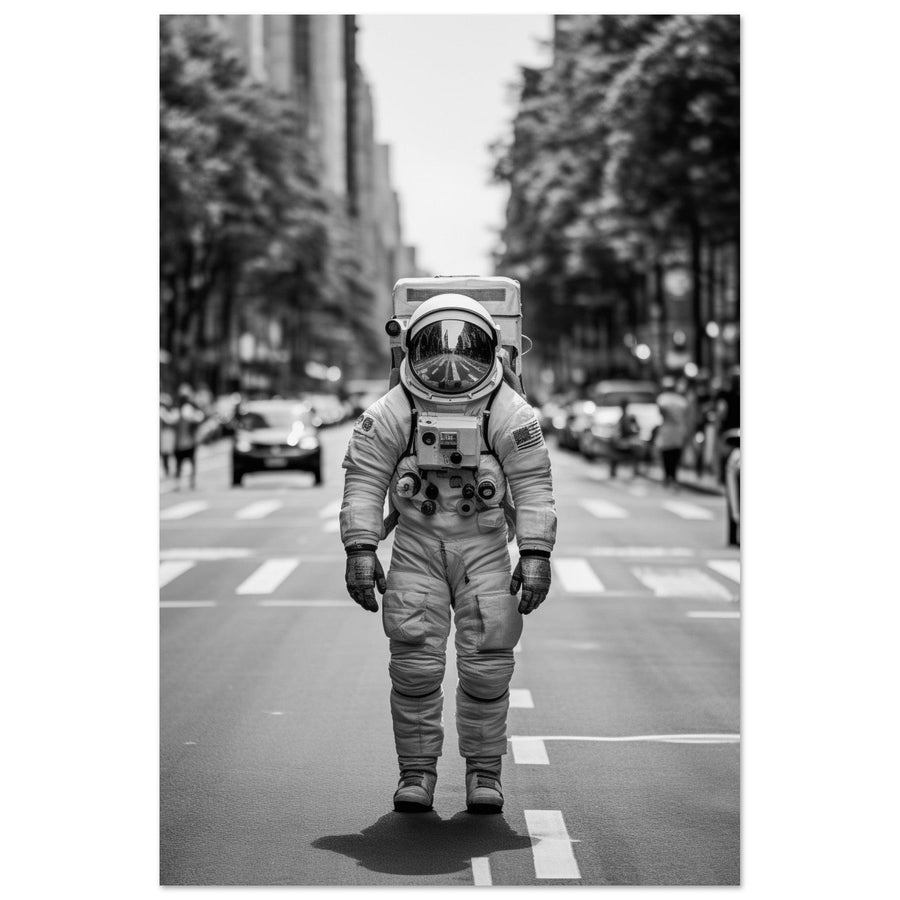 Astronaut Paris - Printree.ch AI, Andri Hofmann, Poster, Raumfahrt