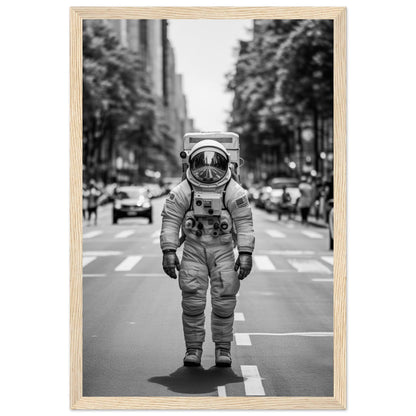 Astronaut Paris - Printree.ch AI, Andri Hofmann, Poster, Raumfahrt