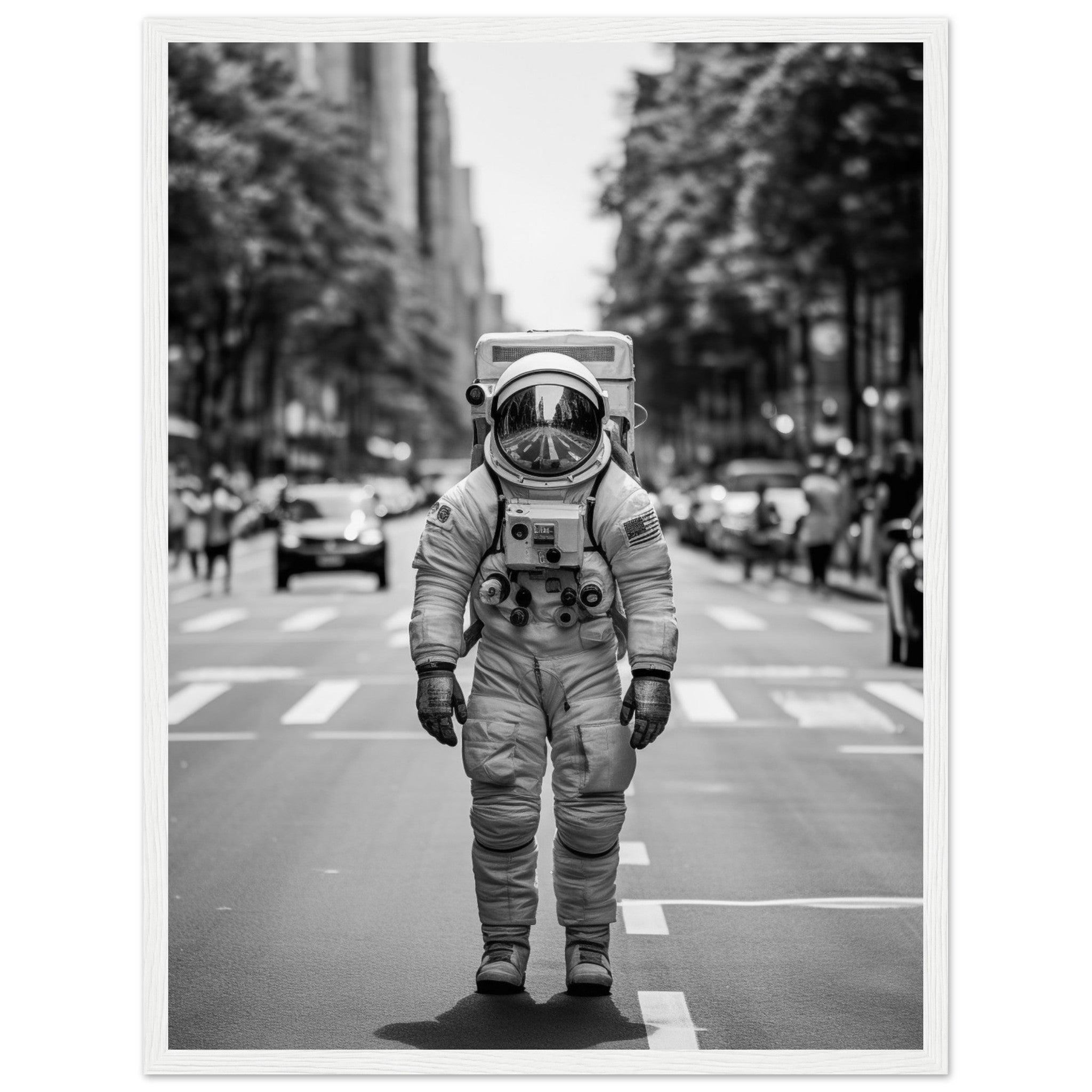 Astronaut Paris - Printree.ch AI, Andri Hofmann, Poster, Raumfahrt