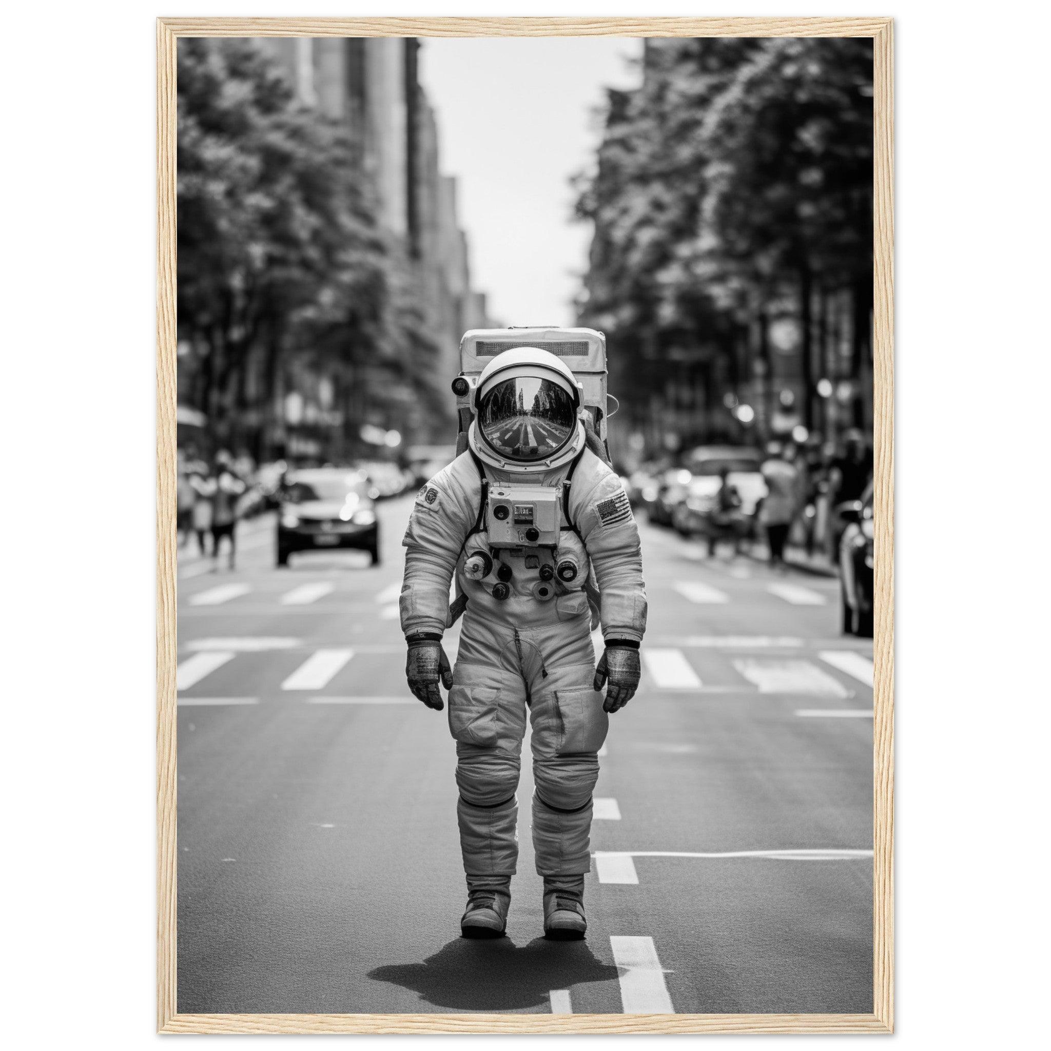 Astronaut Paris - Printree.ch AI, Andri Hofmann, Poster, Raumfahrt