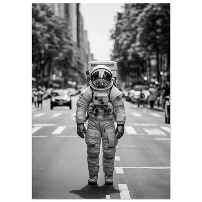 Astronaut Paris - Printree.ch AI, Andri Hofmann, Poster, Raumfahrt