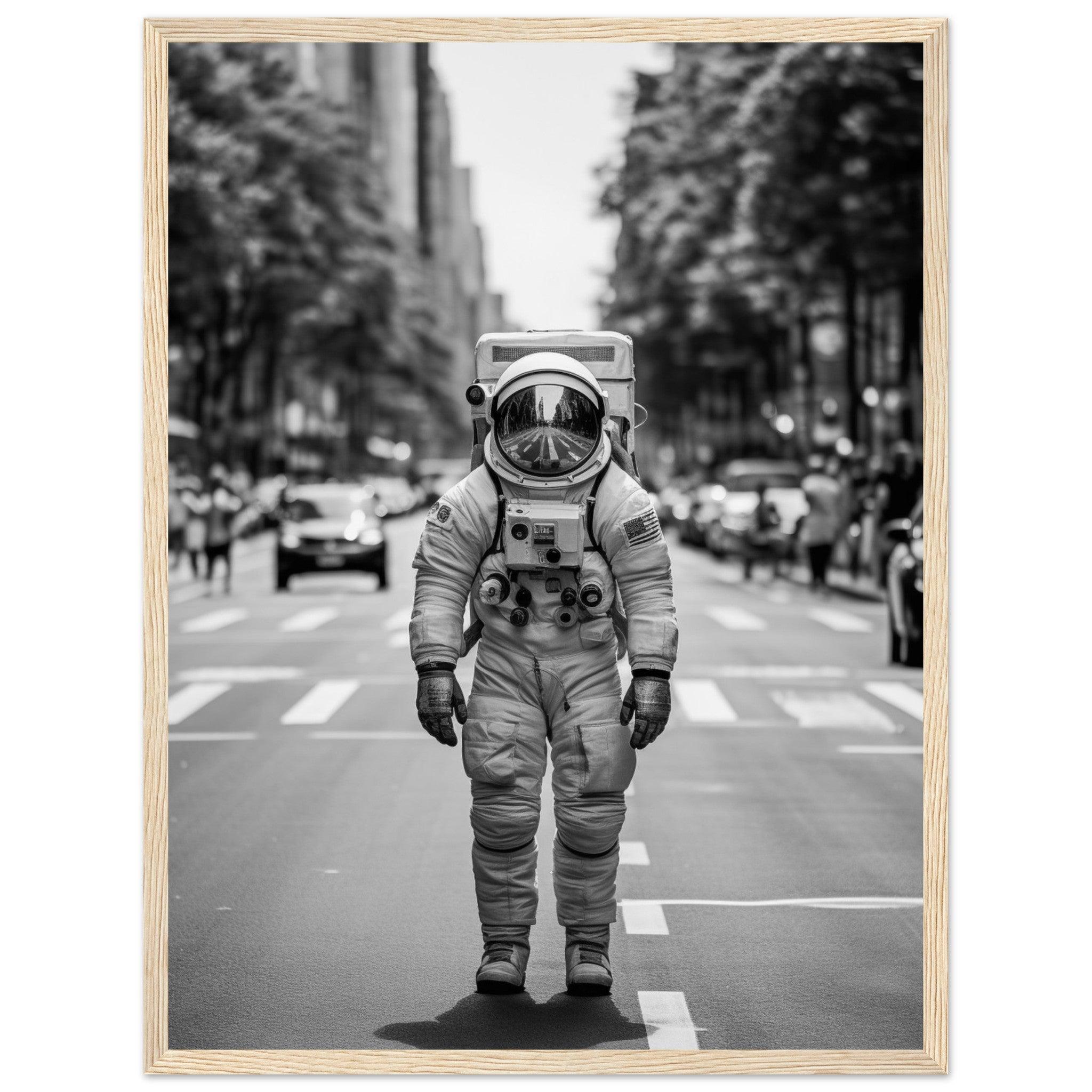 Astronaut Paris - Printree.ch AI, Andri Hofmann, Poster, Raumfahrt