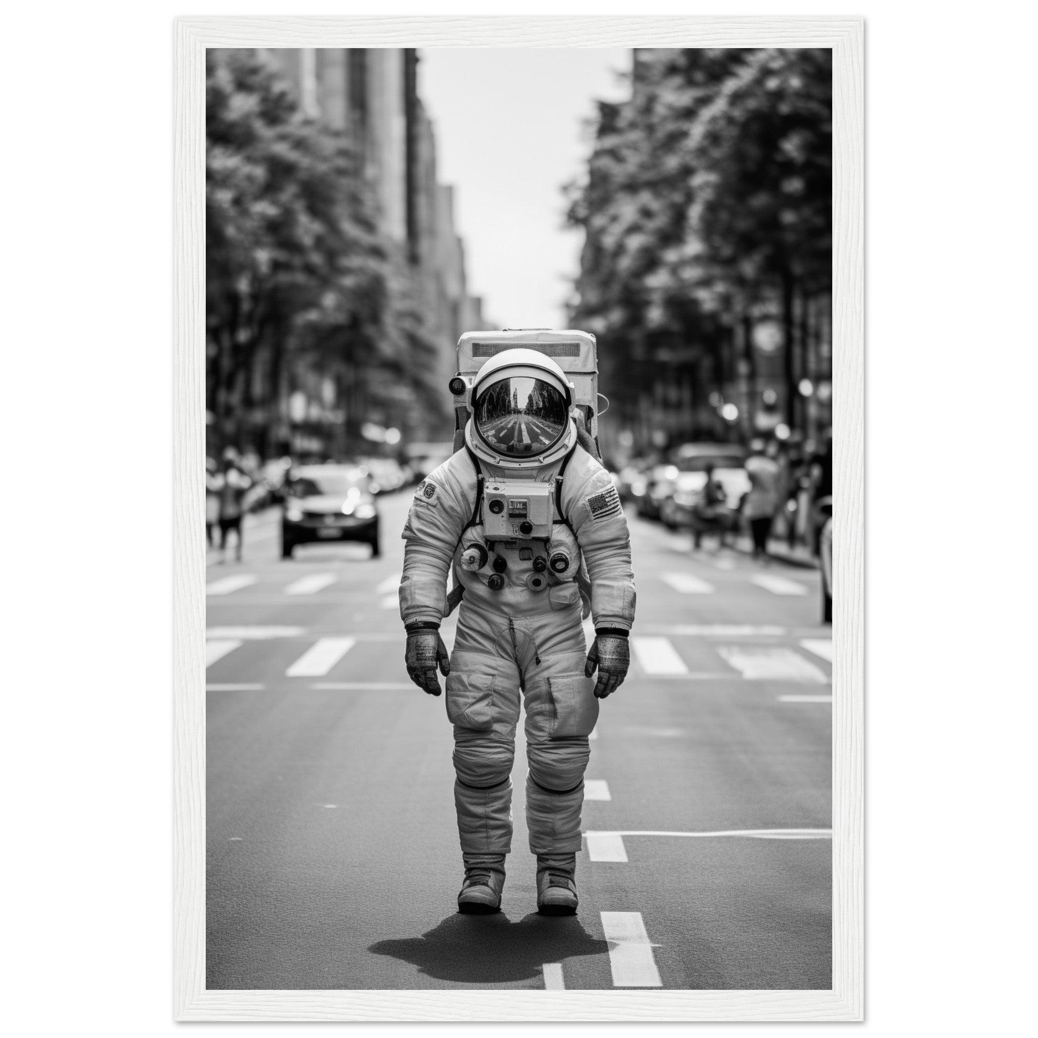 Astronaut Paris - Printree.ch AI, Andri Hofmann, Poster, Raumfahrt