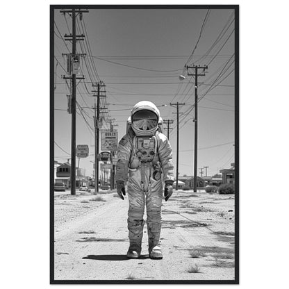 Astronaut Route66 - Printree.ch AI, Andri Hofmann, Poster, Raumfahrt