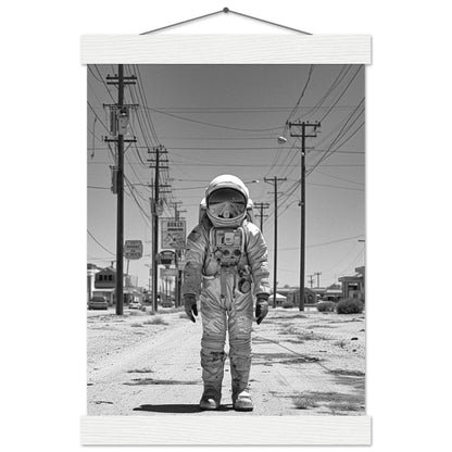 Astronaut Route66 - Printree.ch AI, Andri Hofmann, Poster, Raumfahrt