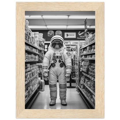 Astronaut Supermarket - Printree.ch AI, Andri Hofmann, Poster, Raumfahrt