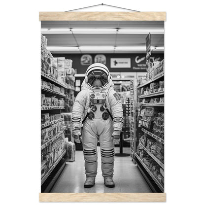 Astronaut Supermarket - Printree.ch AI, Andri Hofmann, Poster, Raumfahrt