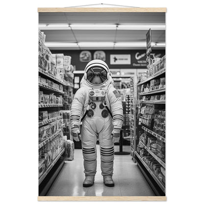 Astronaut Supermarket - Printree.ch AI, Andri Hofmann, Poster, Raumfahrt