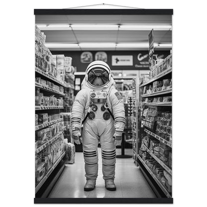 Astronaut Supermarket - Printree.ch AI, Andri Hofmann, Poster, Raumfahrt