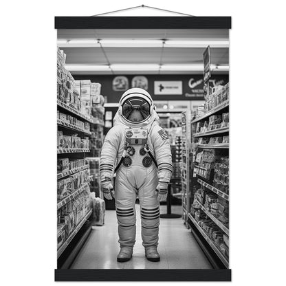 Astronaut Supermarket - Printree.ch AI, Andri Hofmann, Poster, Raumfahrt