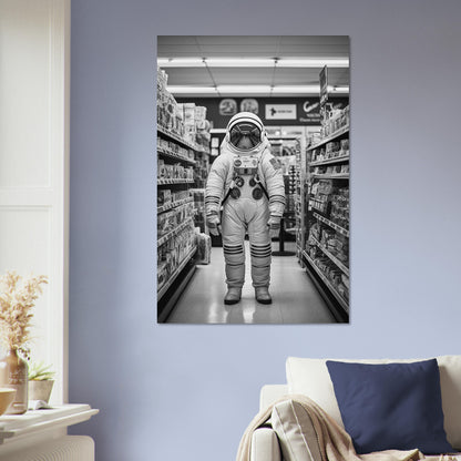 Astronaut Supermarket - Printree.ch AI, Andri Hofmann, Poster, Raumfahrt