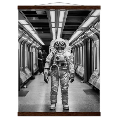 Astronaut Underground - Printree.ch AI, Andri Hofmann, Poster, Raumfahrt