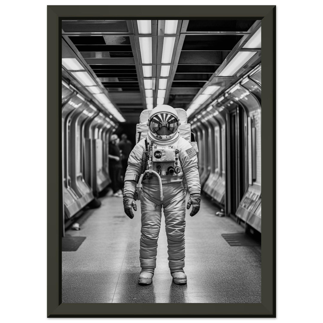 Astronaut Underground - Printree.ch AI, Andri Hofmann, Poster, Raumfahrt