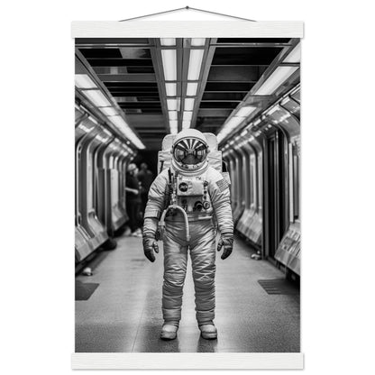 Astronaut Underground - Printree.ch AI, Andri Hofmann, Poster, Raumfahrt