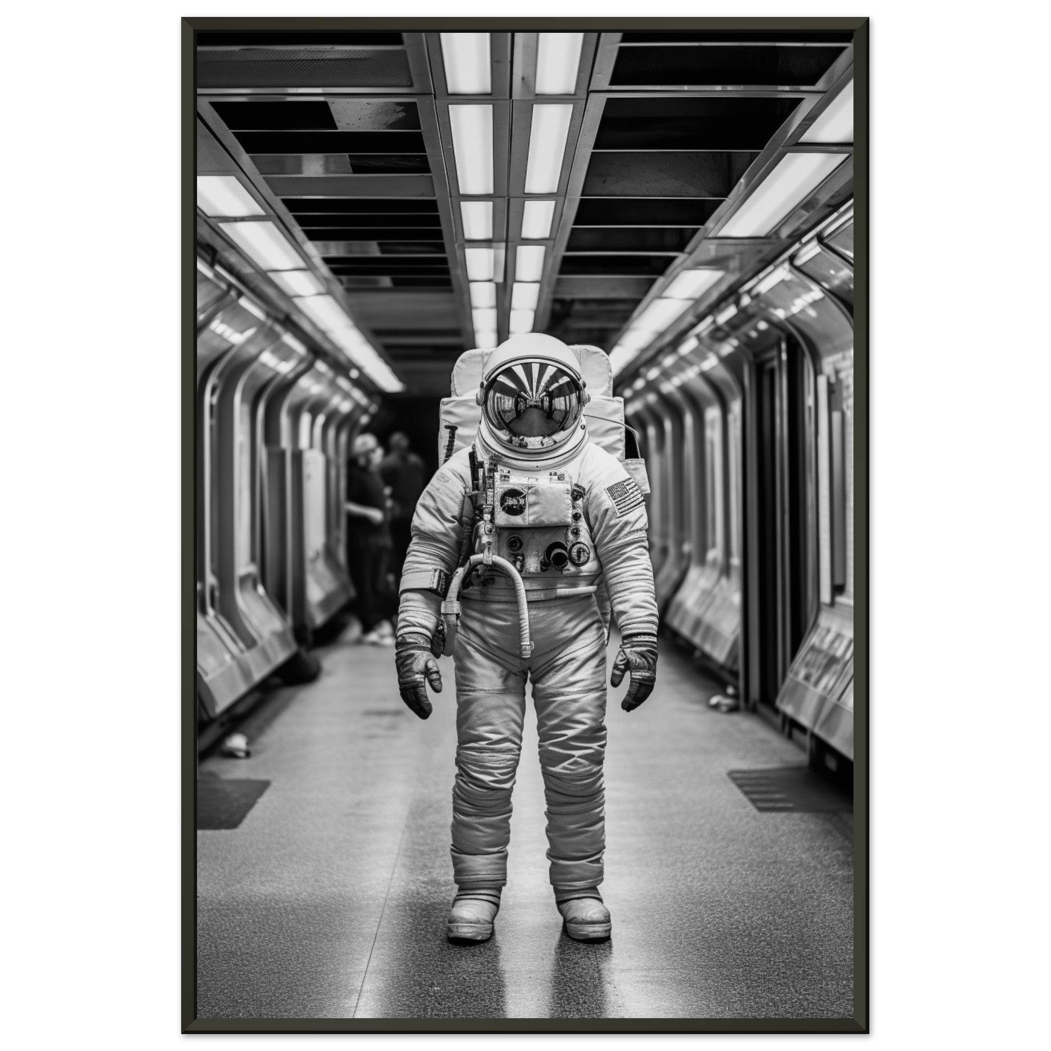 Astronaut Underground - Printree.ch AI, Andri Hofmann, Poster, Raumfahrt