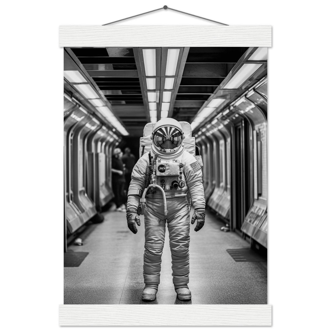 Astronaut Underground - Printree.ch AI, Andri Hofmann, Poster, Raumfahrt