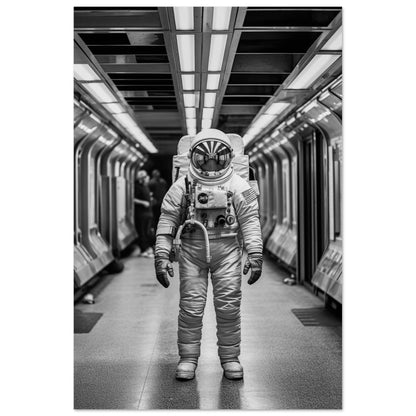 Astronaut Underground - Printree.ch AI, Andri Hofmann, Poster, Raumfahrt