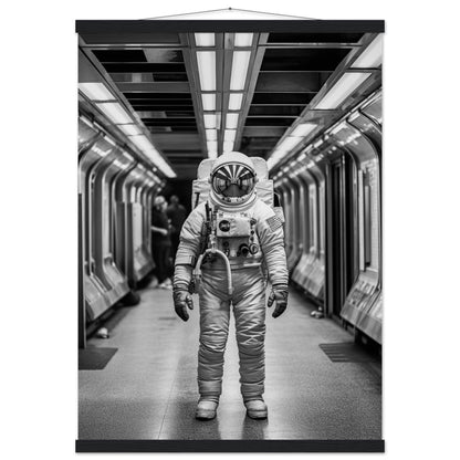 Astronaut Underground - Printree.ch AI, Andri Hofmann, Poster, Raumfahrt