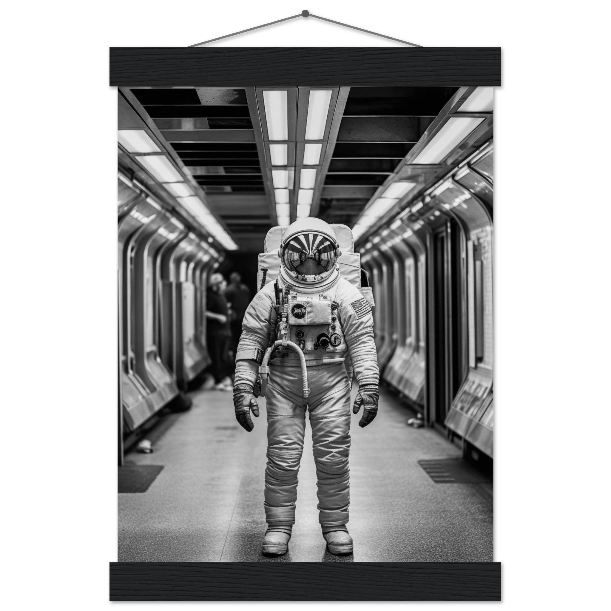 Astronaut Underground - Printree.ch AI, Andri Hofmann, Poster, Raumfahrt