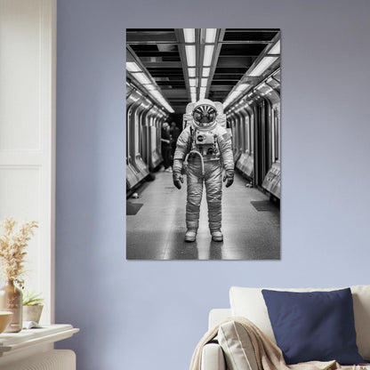 Astronaut Underground - Printree.ch AI, Andri Hofmann, Poster, Raumfahrt