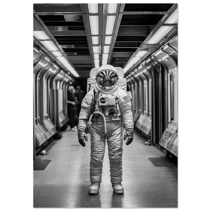 Astronaut Underground - Printree.ch AI, Andri Hofmann, Poster, Raumfahrt