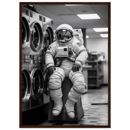 Astronaut Wäscherei (Laundry) - Printree.ch AI, Andri Hofmann, Poster, Raumfahrt