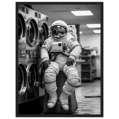 Astronaut Wäscherei (Laundry) - Printree.ch AI, Andri Hofmann, Poster, Raumfahrt